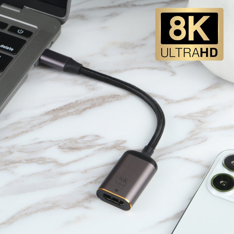 Câble HDMI Femelle vers USB-C 8K 60Hz pour Gaming PC