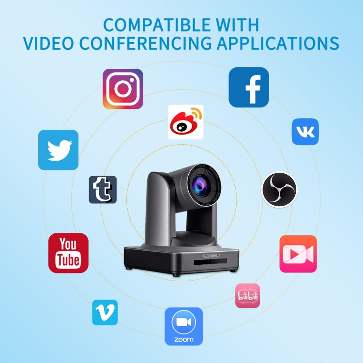 FEELWORLD POE20X PTZ Camera for Gaming and Live Streaming