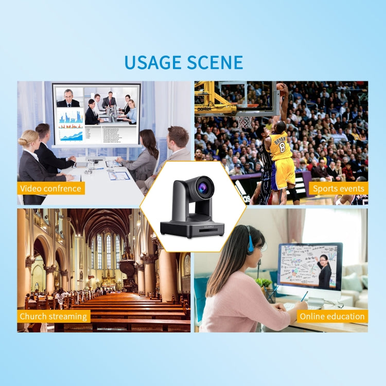 FEELWORLD POE20X PTZ Camera for Gaming and Live Streaming