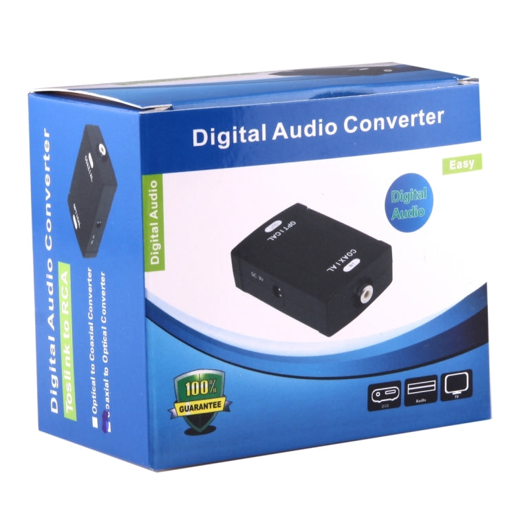 Toslink to Coaxial RCA Digital Audio Adapter for