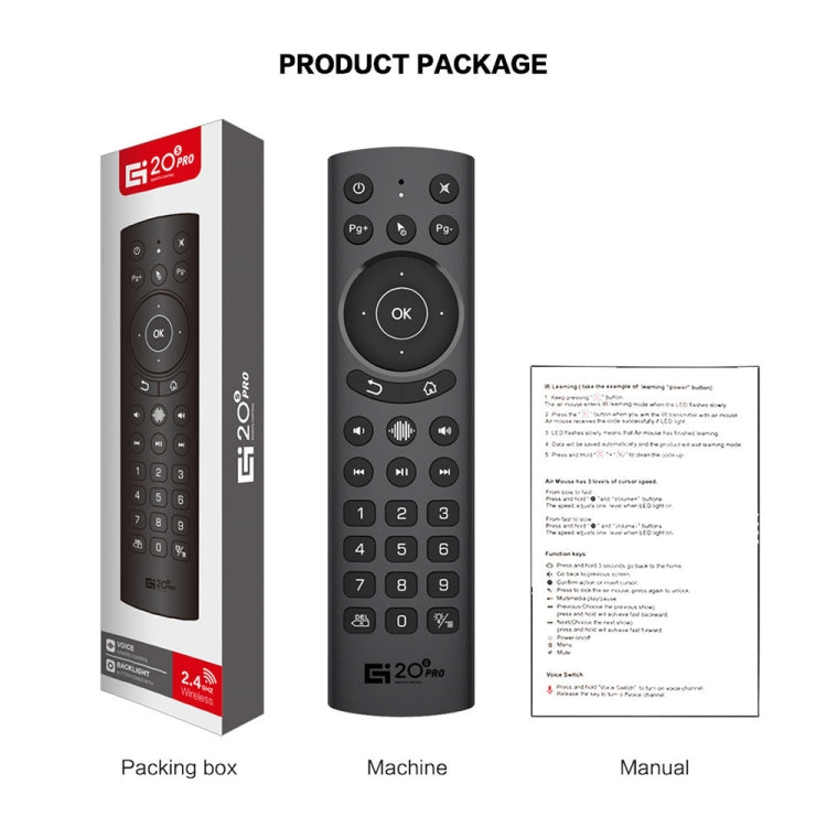 G20S Pro 2.4G Gaming PC Air Mouse Remote Control
