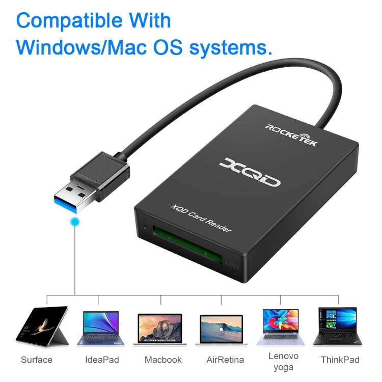 Rocketek CR311 USB 3.0 XQD Gaming Card Reader