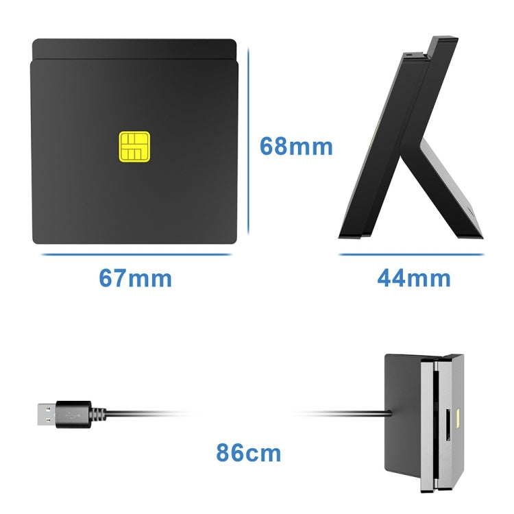 Lecteur de carte à puce USB 2.0 pour PC et gaming 2 en 1