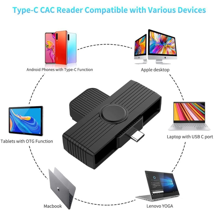 Lecteur de carte SIM Type-C Rocketek CR318-C pour PC Gaming