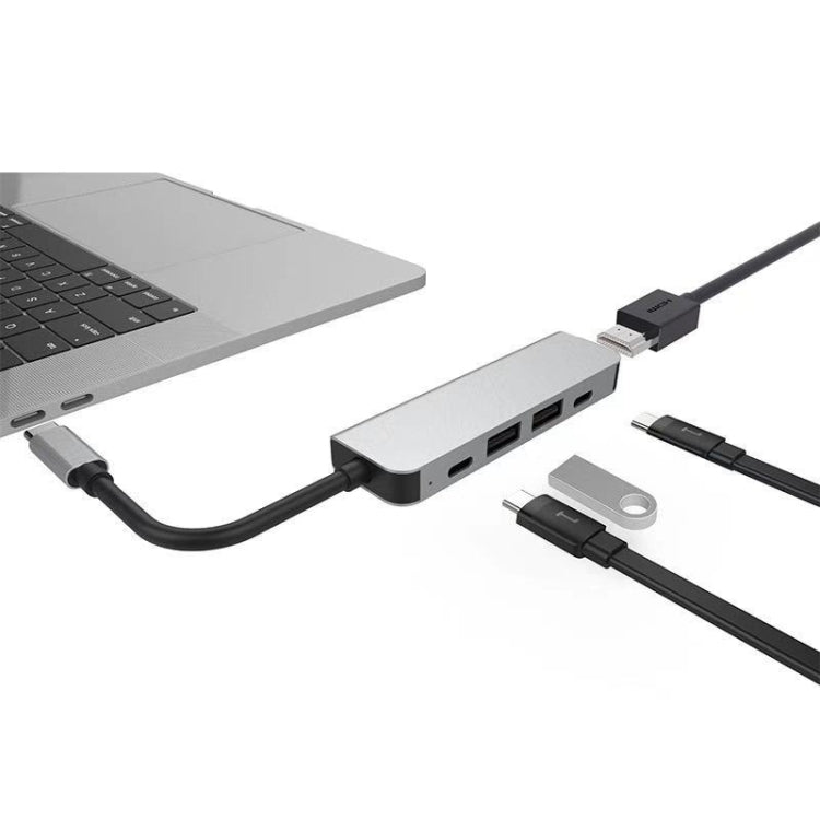 Adaptateur HUB 5 en 1 HDMI et USB-C pour PC Gaming