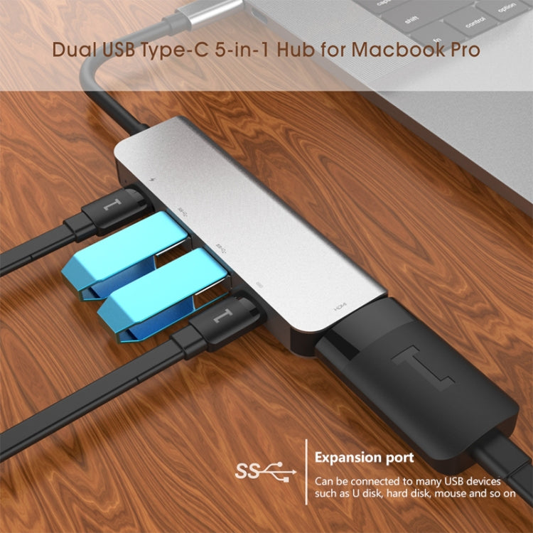 Adaptateur HUB 5 en 1 HDMI et USB-C pour PC Gaming