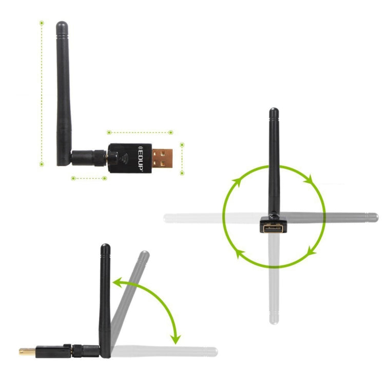 Adaptateur WiFi USB EP-DB1607 pour Gaming 600 Mbps 2,4/5 GHz