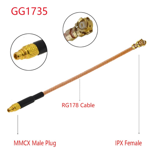 Adaptateur IPX vers GG1735 MMCX - Câble Gaming 15 cm