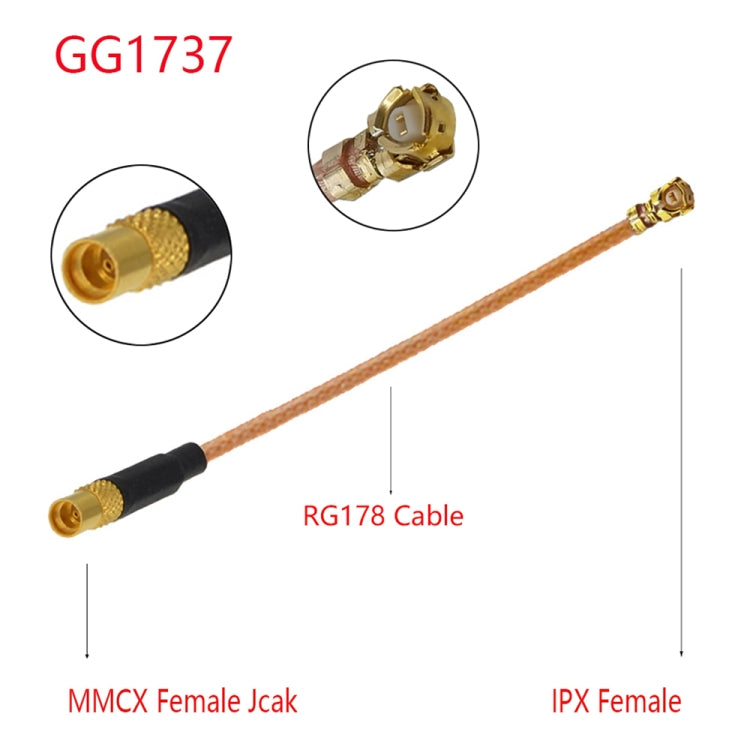 Câble adaptateur IPX vers MMCX 15 cm pour PC Gaming