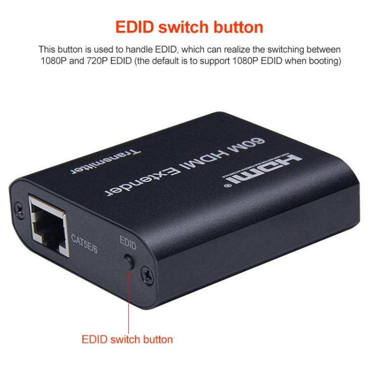 HDMI to RJ45 Extender 60m - 1080P Gaming Accessory