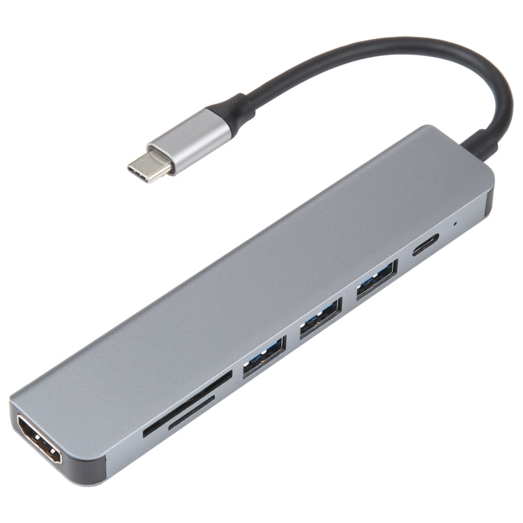 Adaptateur HUB de station d'accueil USB-C / Type-C vers USB 7 en 1, 7 in 1