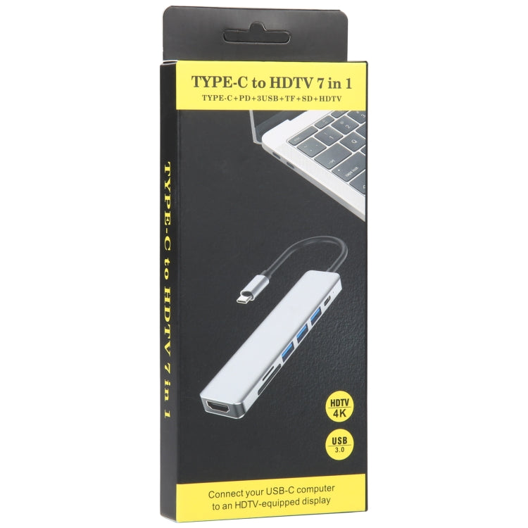Adaptateur HUB de station d'accueil USB-C / Type-C vers USB 7 en 1, 7 in 1