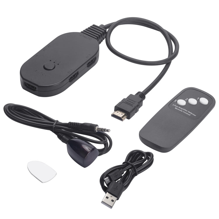 Commutateur HDMI 4K 2.0 pour PC et gaming - 3 entrées