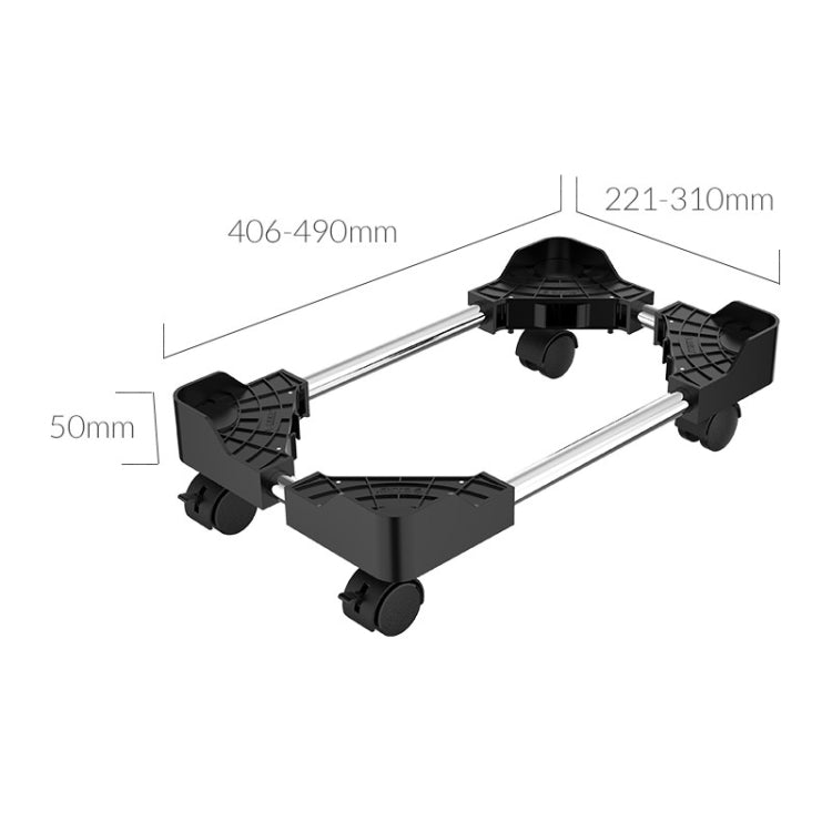Support d'ordinateur avec roues ORICO CPB4-BK-BP pour gaming
