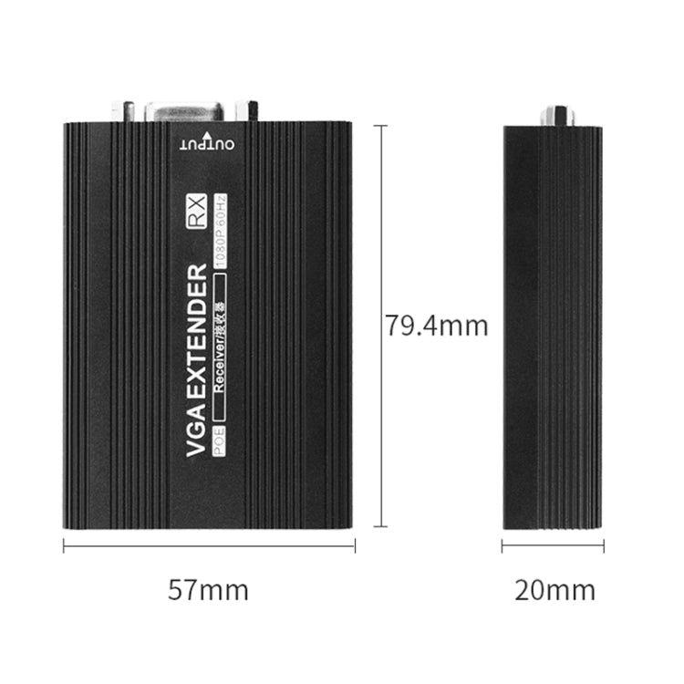Convertisseur VGA Measy VGA1815 : Extension 150 m POE