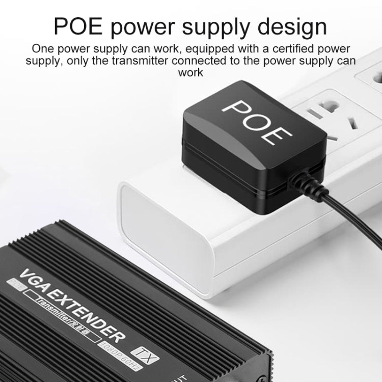 Convertisseur VGA Measy VGA1815 : Extension 150 m POE