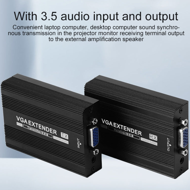 Convertisseur VGA Measy VGA1815 : Extension 150 m POE