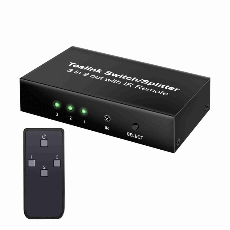 Commutateur Toslink 3 entrées 2 sorties pour PC Gaming
