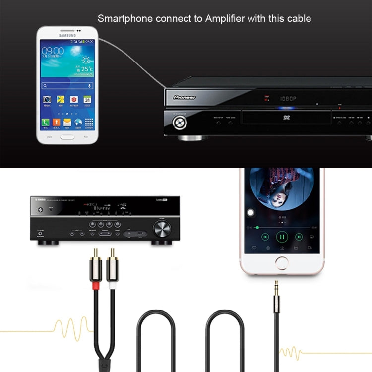 3.5mm Jack to 2 x RCA Stereo Audio Cable for Gaming