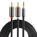 Câble audio stéréo 3,5 mm vers 2 x RCA pour PC Gaming