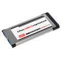 Carte Express à 2 ports USB 3.0 5 Gbit/s PCI 34 mm pour ordinateur portable/ordinateur portable, 34mm
