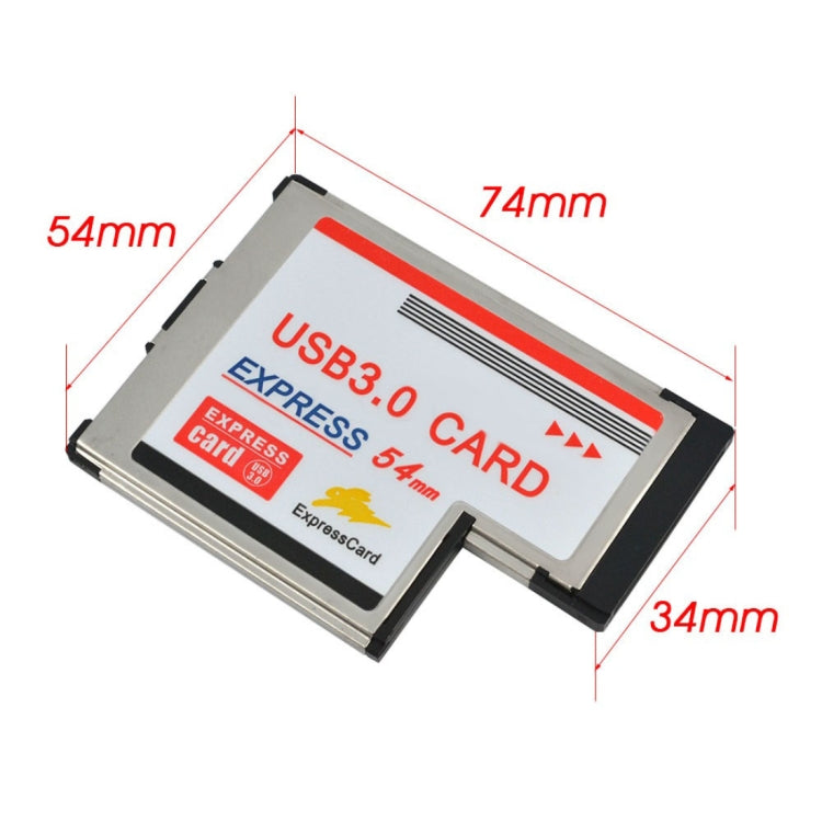Carte Express à 2 ports USB 3.0 5 Gbit/s PCI 54 mm pour ordinateur portable/ordinateur portable, 54mm