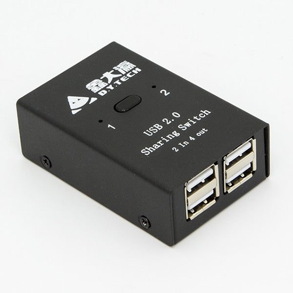 DY-B046 2 in 4 out USB 2.0 Sharing Switch USB Flash Printer Adapter, DY-B046