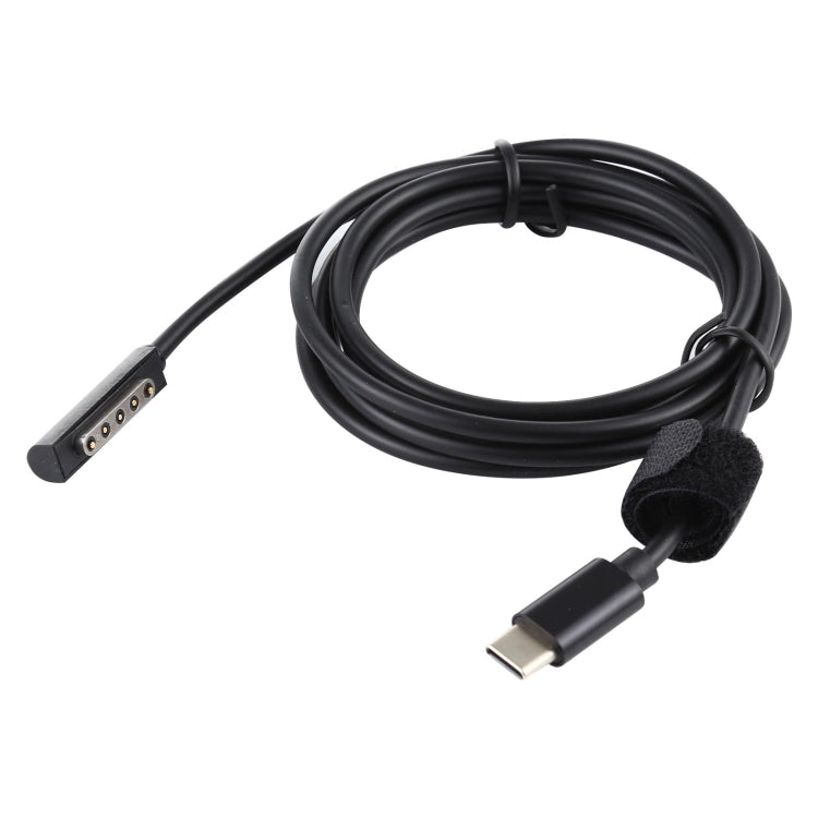 Alimentation USB-C / Type-C PD 65W Câble de charge rapide pour Microsoft Surface Pro 2, longueur du câble : 1,5 m