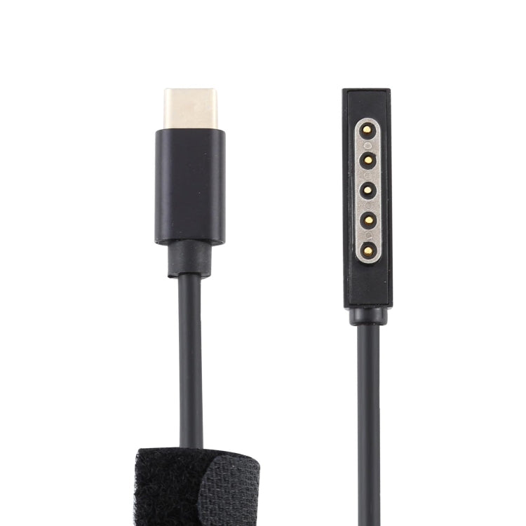 Alimentation USB-C / Type-C PD 65W Câble de charge rapide pour Microsoft Surface Pro 2, longueur du câble : 1,5 m