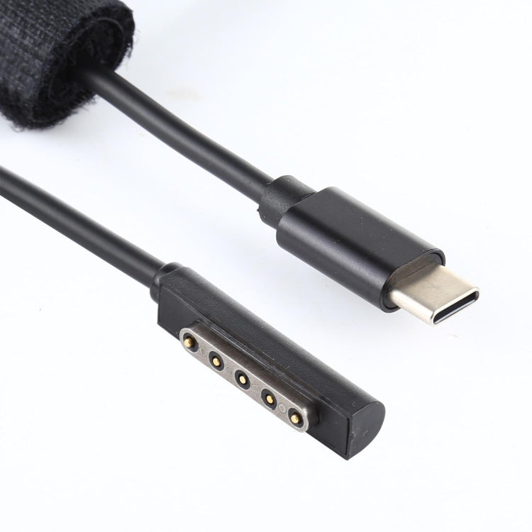 Alimentation USB-C / Type-C PD 65W Câble de charge rapide pour Microsoft Surface Pro 2, longueur du câble : 1,5 m
