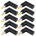 Connecteur adaptateur coudé femelle 4,5 x 3,0 mm vers mâle 5,5 x 2,5 mm, 10 pièces, 4.5x3.0mm to 5.5x2.5mm