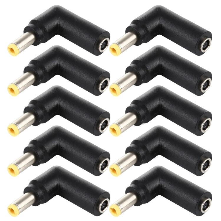 Connecteur adaptateur coudé femelle 4,5 x 3,0 mm vers mâle 5,5 x 2,5 mm, 10 pièces, 4.5x3.0mm to 5.5x2.5mm