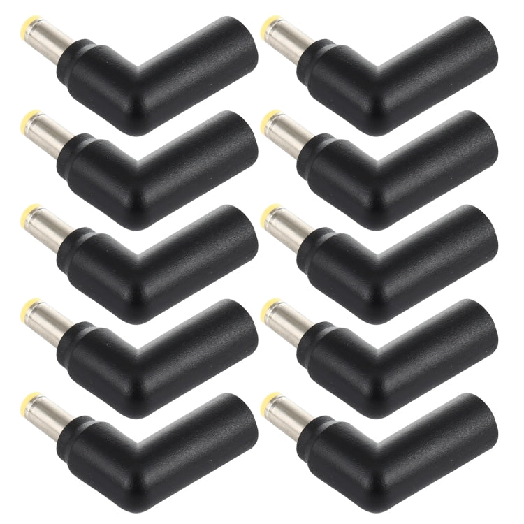 Connecteur adaptateur coudé femelle 4,5 x 3,0 mm vers mâle 5,5 x 2,5 mm, 10 pièces, 4.5x3.0mm to 5.5x2.5mm