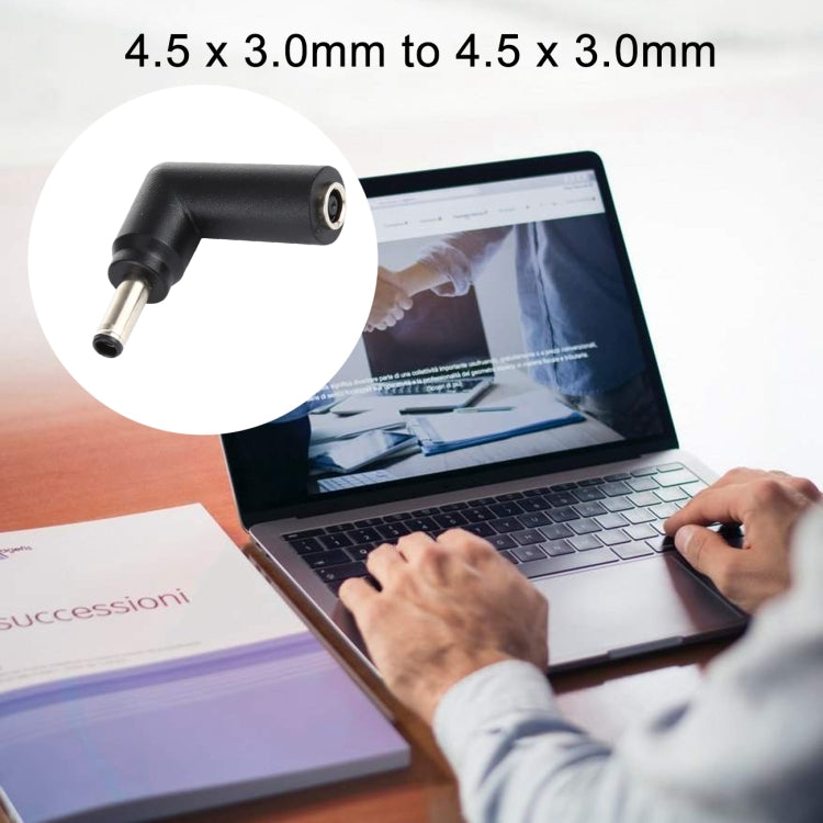 Adaptateur coudé 4,5x3,0 mm pour PC - Lot de 10 pièces