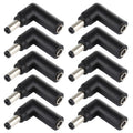 Connecteur adaptateur coudé femelle 4,5 x 3,0 mm vers prise mâle 5,5 x 2,1 mm, 10 pièces, 4.5x3.0mm to 5.5x2.1mm