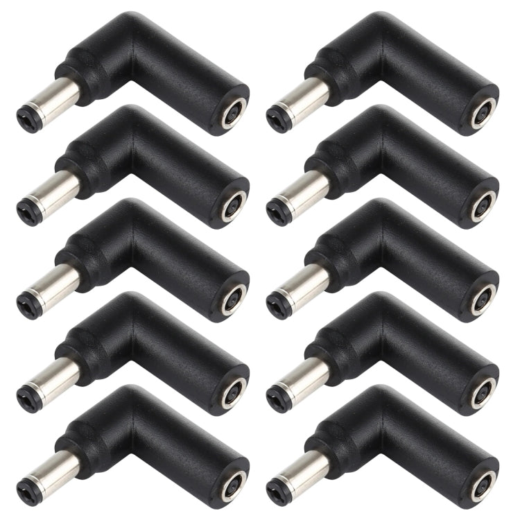 Connecteur adaptateur coudé femelle 4,5 x 3,0 mm vers prise mâle 5,5 x 2,1 mm, 10 pièces, 4.5x3.0mm to 5.5x2.1mm