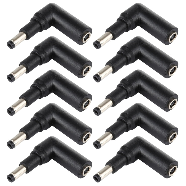 10 Pcs 4.5x3.0mm Female to 4.8x1.7mm Male Angled Adapter Connector, 4.5x3.0mm to 4.8x1.7mm