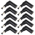 10 Pcs 4.5x3.0mm Female to 4.8x1.7mm Male Angled Adapter Connector, 4.5x3.0mm to 4.8x1.7mm