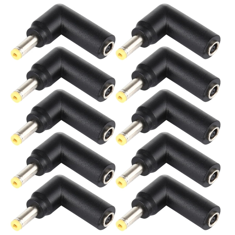 4.5 x 3.0mm Female to 4.0 x 1.7mm Male Angled Adapter Connector, 10 Pieces, 4.5x3.0mm to 4.0x1.7mm