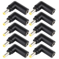 4.5 x 3.0mm Female to 4.0 x 1.7mm Male Angled Adapter Connector, 10 Pieces, 4.5x3.0mm to 4.0x1.7mm