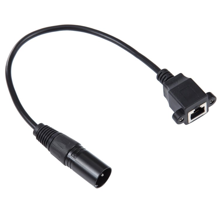 Câble Ethernet XLR mâle à RJ45 femelle 30 cm pour gaming