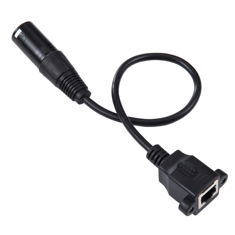 Câble Ethernet XLR mâle à RJ45 femelle 30 cm pour gaming