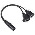 Câble Ethernet LAN 3 broches vers 2 RJ45 - 30 cm