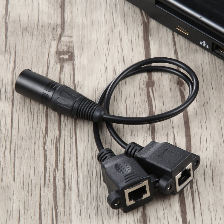Câble Ethernet LAN 3 broches vers 2 RJ45 - 30 cm