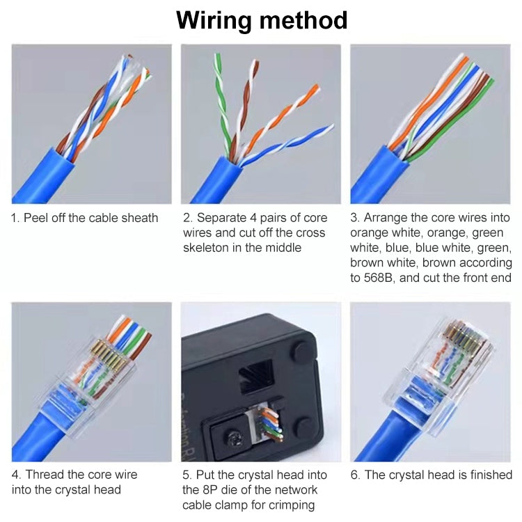 Connecteur RJ45 Cat6e non blindé - 100 pièces pour gaming PC