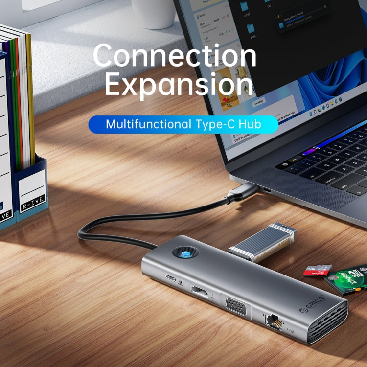 Station d'accueil ORICO 8-en-1 Type-C pour PC Gaming