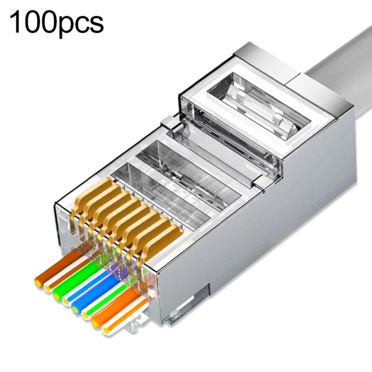 Cat6e Shielded RJ45 Connector - 100 pieces for Gaming PC