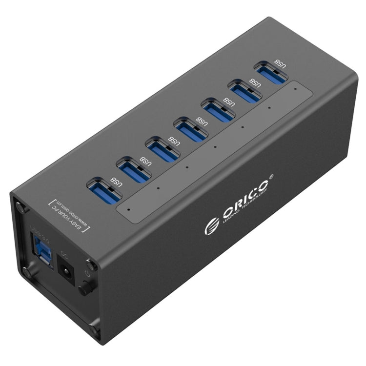7-Port USB 3.0 Aluminum Hub for PC - Gaming Accessory