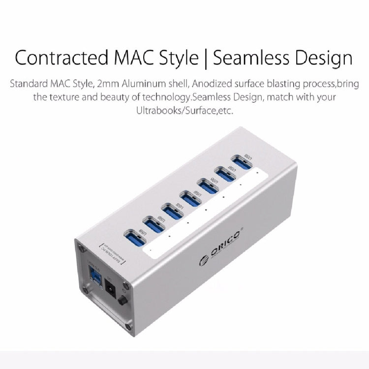 HUB USB 3.0 7 Ports Aluminium pour PC - Accessoire Gaming