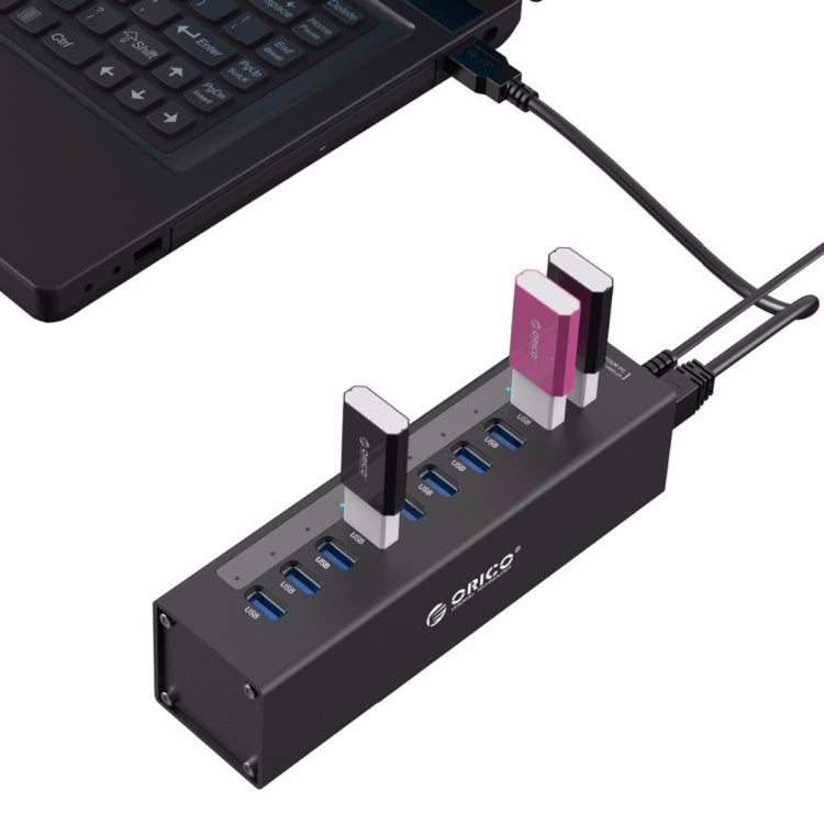 Hub USB 3.0 Aluminium 10 Ports pour PC - Accessoire Gaming